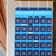 thumbnail image 7 of Howo Classroom Organizer Pocket Chart with Numbered Pockets, Cloth & Iron, Blue, 7 of 7