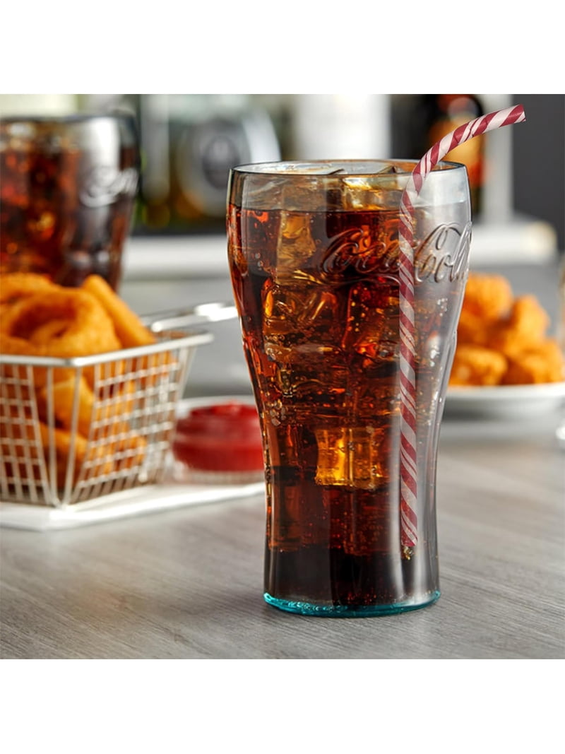 USA_Glassware_Coke Coca-Cola Green Beverage Glasses (Set of 4