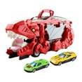 thumbnail image 4 of Dino Transporte Coche Dinosaurio Tragar Vehículo Tragar Transporte Jugar Vehículo Juguete para Edades 3 4 5 años Niño Niños Preescolar , Rojo con 2 Rojo con 2 autos., 4 of 8