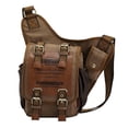 thumbnail image 1 of Sac Chevalier pour Homme Sac à Bandoulière Sac en Toile Sac Messager Rétro Mode, 1 of 8