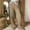 *Brown, variant on ClodeEU Women's Elastic Waisted Wide Leg Pant with Pockets,Casual Loose Fit Trendy Pants Brown,Womens Plus M