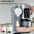 thumbnail image 5 of Saburrnity 2 pack Pint Containers Replacement for Ninja Swirl Ice Cream & Soft Serve Makers, 16oz Creami Swirl Pints and Lids Compatible with NC700 NC701 Series, BPA-Free & Dishwasher Safe, 5 of 7