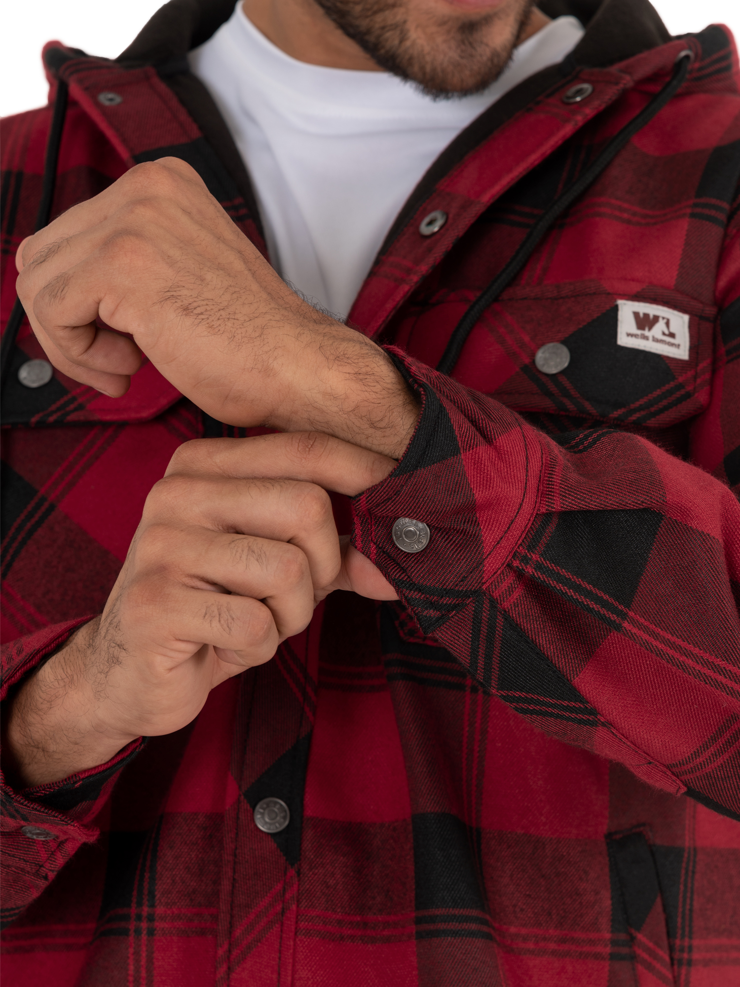 Wells Lamont Plaid Polar Fleece Lined Shirt Jacket