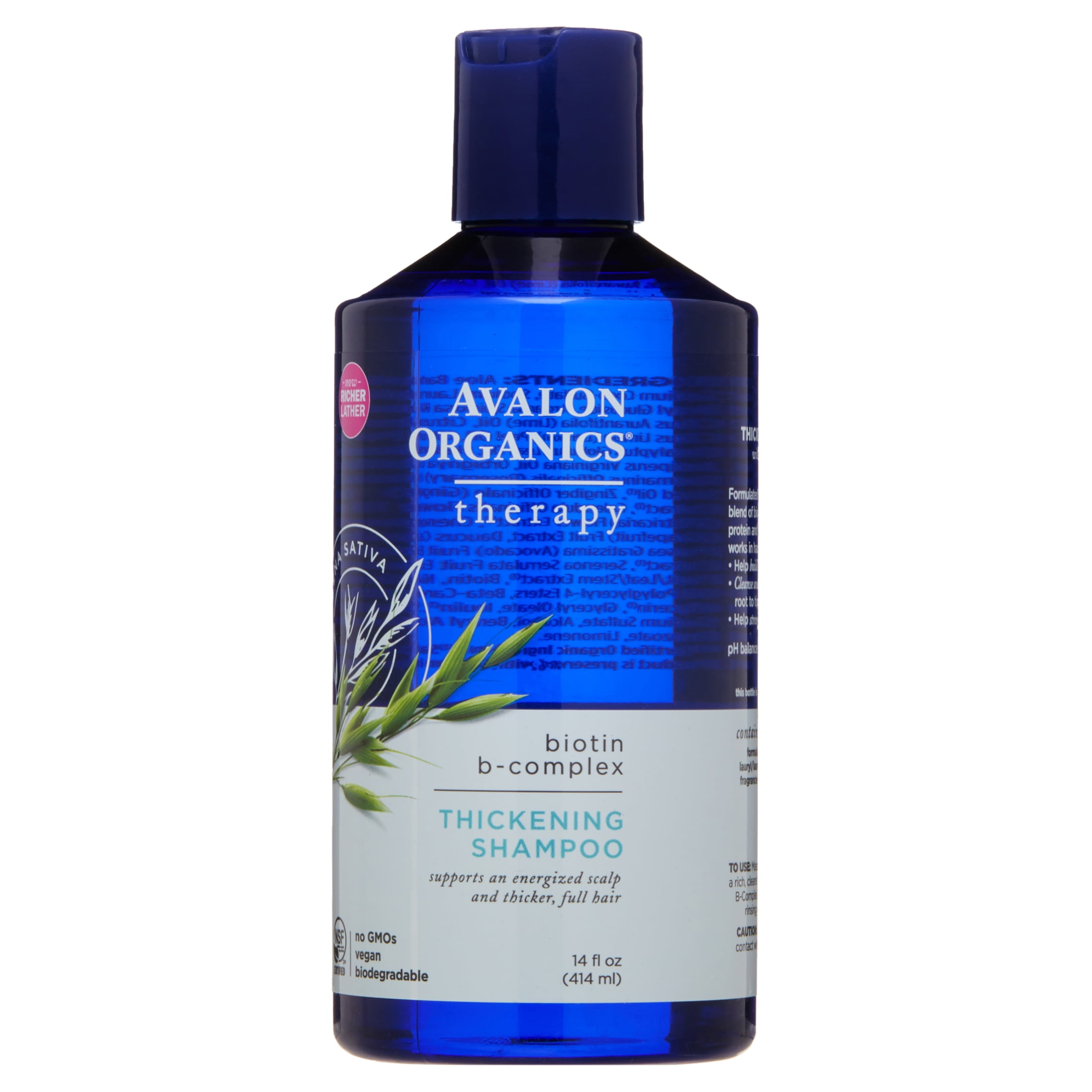 faglært Parcel filosofi Avalon Organics Biotin B-Complex Thickening Shampoo, 14 oz. - Walmart.com