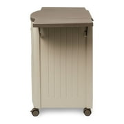 Suncast DCP2000 Portable Outdoor Prep Serving Grill Station Table and Cabinet