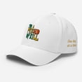 thumbnail image 3 of Friend of Bill White font 4-sided print AA slogans sayings One Day at a Time No Matter What Flexfit Cap Recovery Hat (White, S/M), 3 of 6