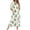 K01-White, variant on Fewfanhot Women's Flannel Robe with Christmas Pattern, 3/4 Sleeve Short Sleeve Knee Length Design for Holiday Lounging Cozy Winter