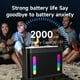 thumbnail image 4 of Altavoz Bluetooth Inalámbrico con Subwoofer y Luz Colorida, Portátil, para Fiestas Familiares, Karaoke con 2 Micrófonos Estéreo., 4 of 5
