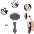 thumbnail image 2 of Cepillo Para Perros Y Gatos WEIHJMXG Gris Herramienta Para Quitar Pelo Suelto, 2 of 5