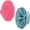(Set) Dark Green+pink, variant on Food-Grade Soft Silicone Body Scrubber Shower Brush Handheld Cleansing Skin Brush, Gentle Exfoliating and Lather Well (Black)