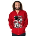 thumbnail image 4 of Kanji Street Fighter Dream Big Ryu Men Big & Tall Zip Hoodie Brisco Brands 5X, 4 of 5