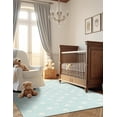 thumbnail image 3 of Unique Loom Whimsy Kids Collection Area Rug - Stars (2' 2" x 3' 1" Rectangle Clear Blue/Ivory), 3 of 9