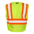 thumbnail image 2 of Kishigo 5XL Class 2 Breakaway High Visibility Vest, Lime 1174-5X, 2 of 4