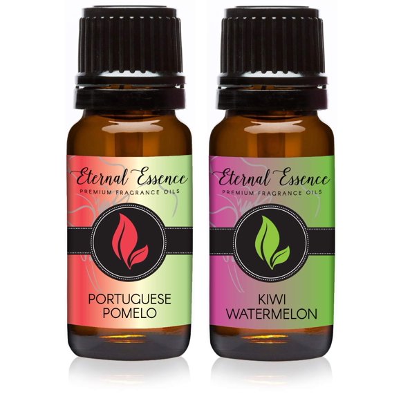 Aceite aromático Eternal Essence Oils, paquete de 2 unidades, kiwi, sandía y pomelo portugués