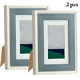 thumbnail image 2 of Ensemble de Cadres Photo en Plastique - 2 Pcs Cadre Photo Rectangulaire 4x6 Pouces Cadre de Table, 2 of 10