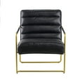 thumbnail image 2 of 30" Black Chair with Gold Frame, 2 of 8