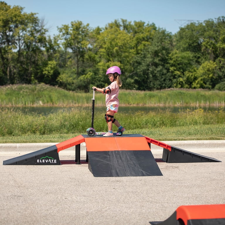 Elevate Outdoor Jumbo Plastic Skate Ramp Set, Bike & BMX Jumping