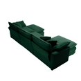 thumbnail image 4 of 114'' Oversized Modular Cushion Sofa with Portable Ottoman, L-Shaped Corner Spacious Sectional Sofa Set, 25'' Deep Seating, for Home Apartment Living Room, Green, 4 of 9