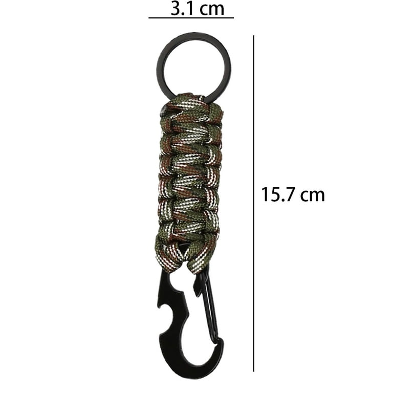 Buy Deanyi Mini Paracord Clips Carabiner Keychain Spring Clips Hooks  Outdoor 8 Shaped Keychain Buckle for Camping Hiking Fishing Sliver Online  at desertcartINDIA