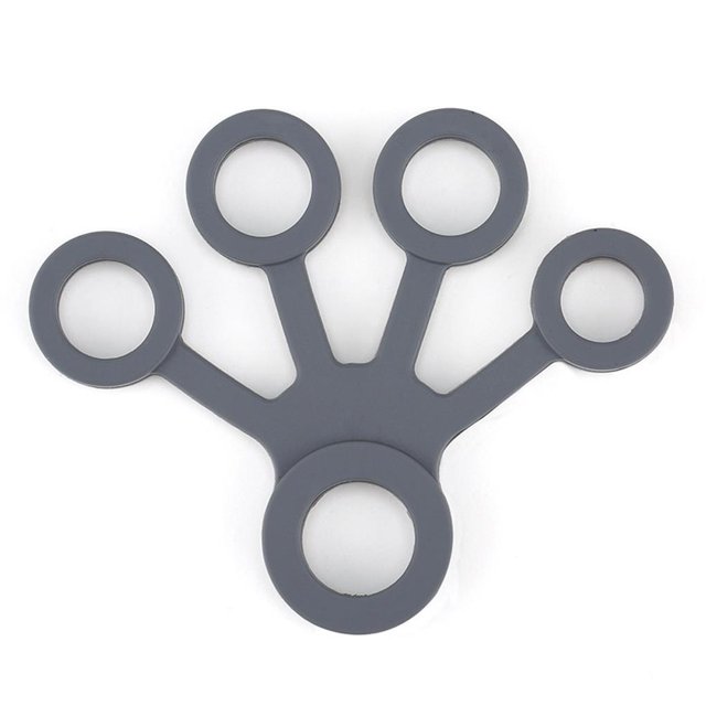stanreset 6 pcs Finger Hand Grip 3 Levels Silicone Ring Strengthener Exerciser Trainer Resistance Band Fitness Expander Stretcher