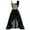 Black, variant on IBTOM CASTLE Women Sequin Lyrical Dance Dress Adult Contemporary High Low Tulle Chiffon Skirt Praise Dancewear S White