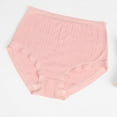 thumbnail image 3 of Bigersell Womens Briefs Underwear Clearance Womens Underwear Cheeky Tangas Panty Style P-393 Spandex Shaping Panties Ladies Thong Briefs High Waist Women's Panties Pink L, 3 of 5