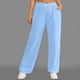 thumbnail image 4 of Pantalones de chándal con forro polar para mujer - Pantalones de jogging de cintura alta y pierna ancha con bolsillos - Poliéster y spandex para hacer ejercicio/uso informal, 4 of 6