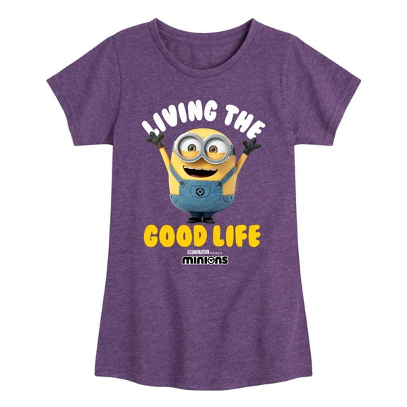 Despicable Me Minions - Living The Good Life - Toddler & Youth Girls Short Sleeve Graphic T-Shirt
