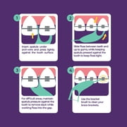 Platypus Orthodontic Flossers, Dental Floss Picks, 60 Pc Multipack