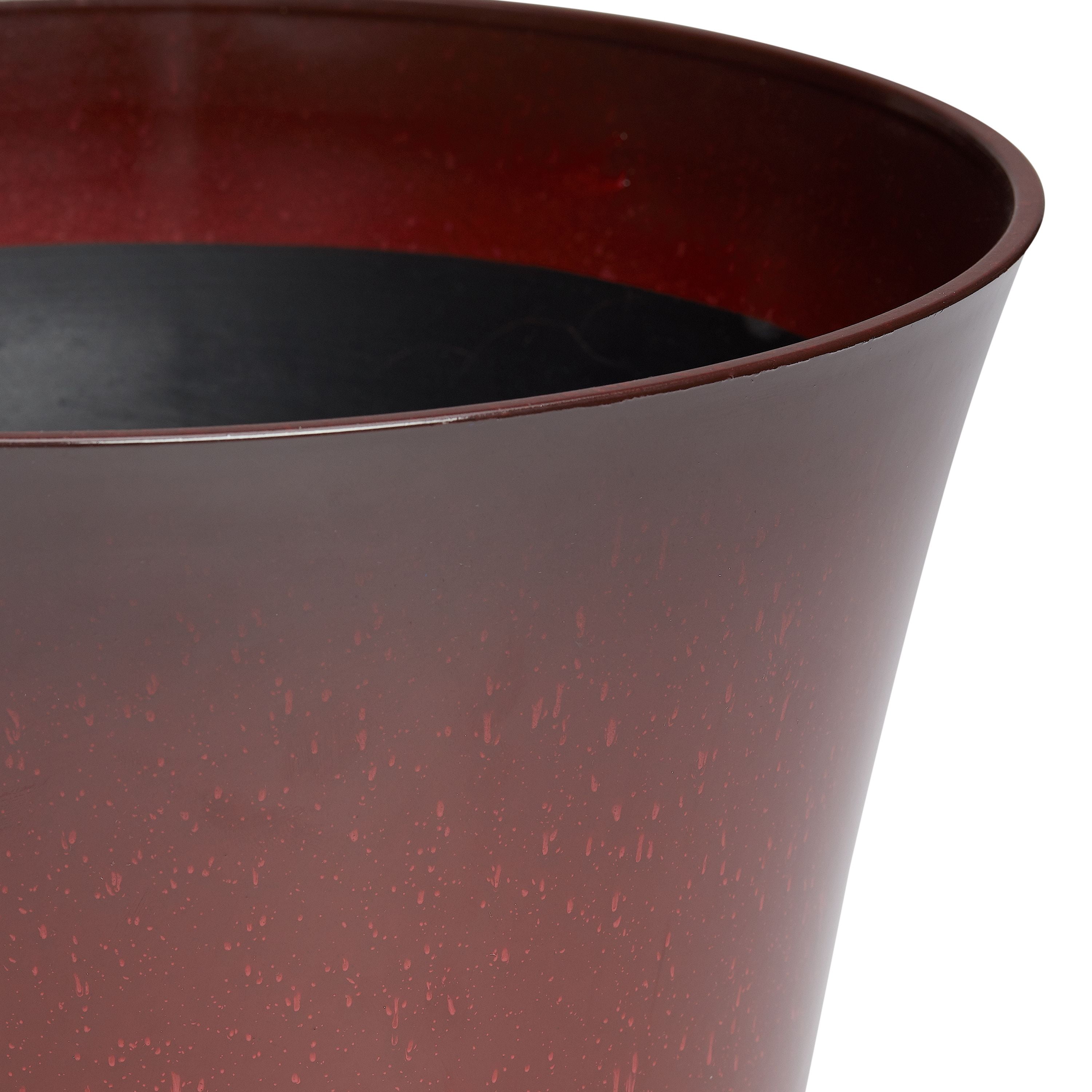 Better Homes & Gardens Arnette 22 in Red Plastic Planter
