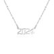 thumbnail image 2 of Collar con colgante de número de año de acero inoxidable para mujeres y niñas, regalo de cumpleaños, joyería de amistad 2024, 2 of 5
