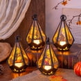 thumbnail image 4 of Halloween Small Pumpkin Night Light, Halloween Jack O Lantern Pumpkin Decoration with Handheld Design, Glowing Pumpkin Lamp Ornament for Party Home Tabletop Decor, 4 of 4