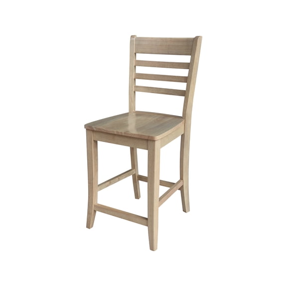 International Concepts Solid Wood Roma Counter Height Dining Stool - 24" Seat Height