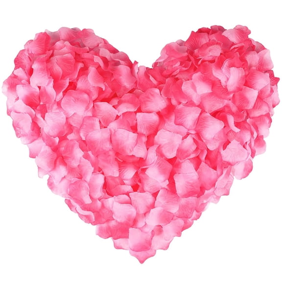 Tkrady100 PCS Peach Gradient Silk Rose Petals for Valentine's Day,Romantic Night,Wedding,Proposal Anniversary Flower Decorations
