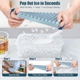 thumbnail image 2 of Cubos de hielo mini 0.55 pulgadas cubos de hielo pequeños para café helado cócteles bandeja apilable con tapa y recipiente de almacenamiento 2 unidades azul, 2 of 7