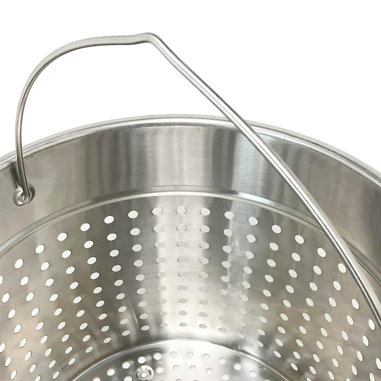 Bayou Classic 44-Quart Stainless Steel Stock Pot and Basket in the Cooking  Pots department at