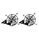 thumbnail image 3 of 2 X 2 Piezas De Calcomanías Para Coche Con Brújula Y Calcomanías De Montaña Para Capó De Furgoneta, Carrocería, SUV, Color Negro, 3 of 8