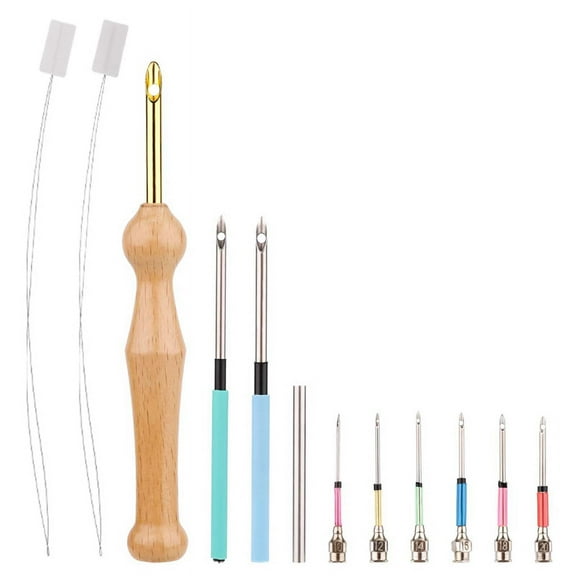 Punch Needle Kit, Punch Adjustable Needle Kit for Embroidery