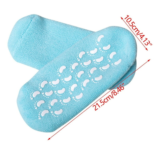 Yhmxh Calcetines de gel hidratantes para pies, película hidratante para pies, rejuvenecimiento, cobertura para pies, talón hidratado, calcetines de gel