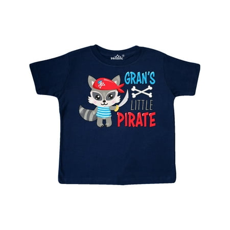 

Inktastic Gran s Little Pirate Cute Raccoon with Sword Gift Toddler Boy or Toddler Girl T-Shirt