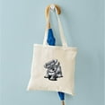 thumbnail image 4 of CafePress - Kiniart Silver Schnauzer Tote Bag - Unisex Canvas Tote Bag, Beige, 1-Piece, 4 of 6