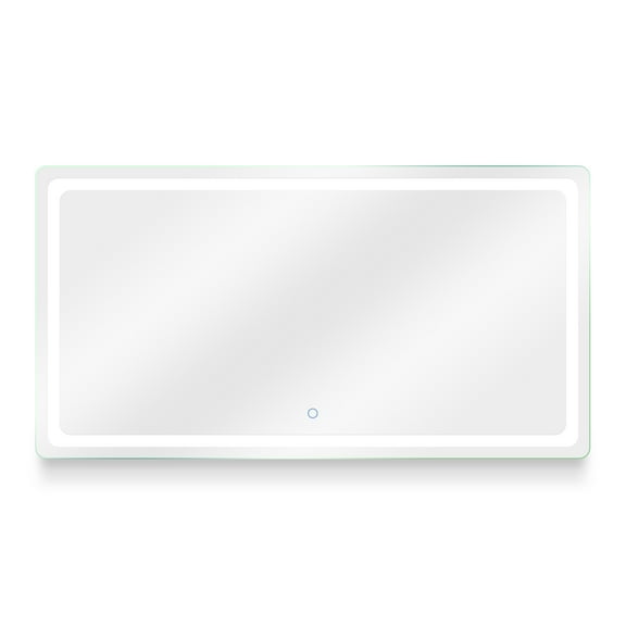 Dyconn Faucet Egret Tri-Color Horizontal/Vertical Wall Mounted Backlit LED Bathroom Vanity Mirror with Touch ON/OFF & Anti-Fog Function (72" W X 38" H)
