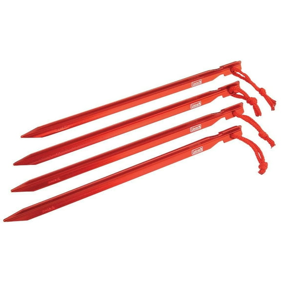 Piquets de tente en aluminium robustes Coleman, 9 po, 4 pièces 22,8 cm x 4