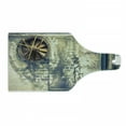 thumbnail image 1 of Industrial Cutting Board, Damaged Wrecked Wall Image Destruction Vandalism Theme Broken Deserted Workplace, Tempered Glass Cutting and Serving Board, Wine Bottle Shape, Multicolor, by Ambesonne, 1 of 1
