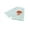 Tangerine, variant on Fennco Styles Jellyfish Hemstitch French Knot Guest Bar Towels, 14"x22, 4-piece Set