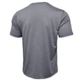 thumbnail image 4 of JoveMarine Mens T-Shirts Short Sleeve Casual - Basic Summer Button Lightweight Stretch, Shirts for Men Solid Henley Tee, Mens Shirts for Daily Comfort,Gray 2XL, 4 of 4