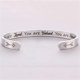 thumbnail image 3 of Pulseras para regalos inspiradores para mujeres niñas Regalos de graduación para ella Motivación Cumpleaños Brazalete Amistad Joyas personalizadas Plata JAMW Sencillez, 3 of 5