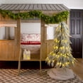 thumbnail image 6 of Nearly Natural 4ft. Flocked Down Swept Artificial Christmas Tree with 110 LED Lights, 6 of 9