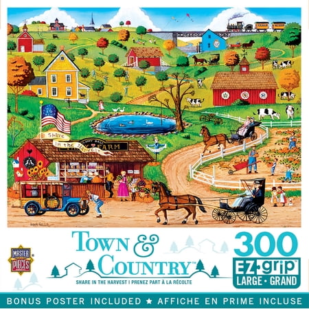 MasterPieces 300 Piece EZ Grip Puzzle - Share in the Harvest - 18"x24"