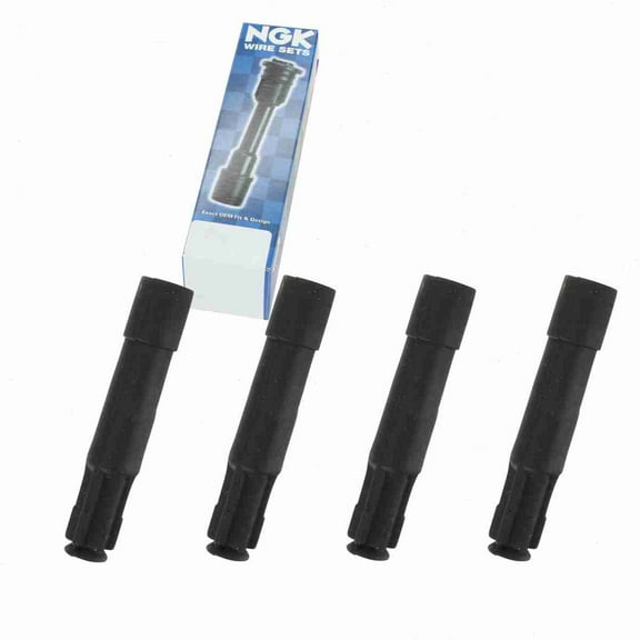 4 pc NGK 58936 Ignition Coil Boots for 02526 144058 146038 175-1009 2526 35-7021 36-2008 50029 50029-1 671-4273 671-6244 702449 SPB120 SPP56 SPP56E ZLE276 Direct Spark Plug Wire
